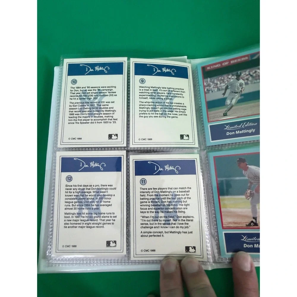 1988 The Don Mattingly Story Limited Edition Card Set & Talking Record Yankees